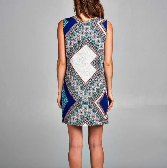 RENEE C Makayla Boho Print Shift Dress - Picture 4 of 13